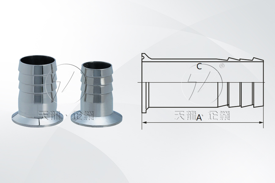 不銹鋼衛生級快裝膠管接頭