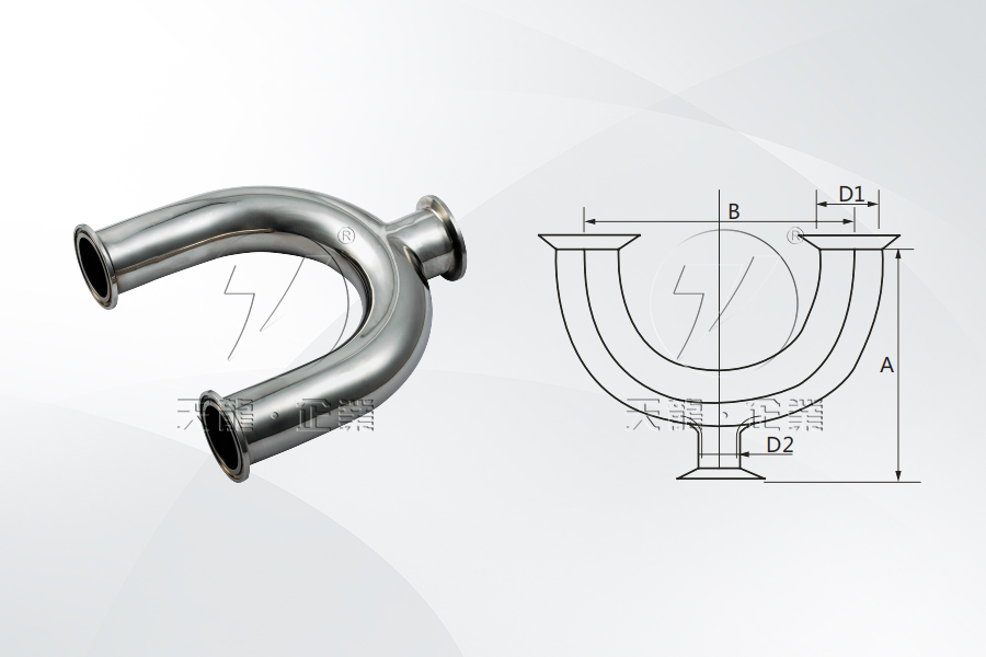不銹鋼衛生級快裝式U型三通